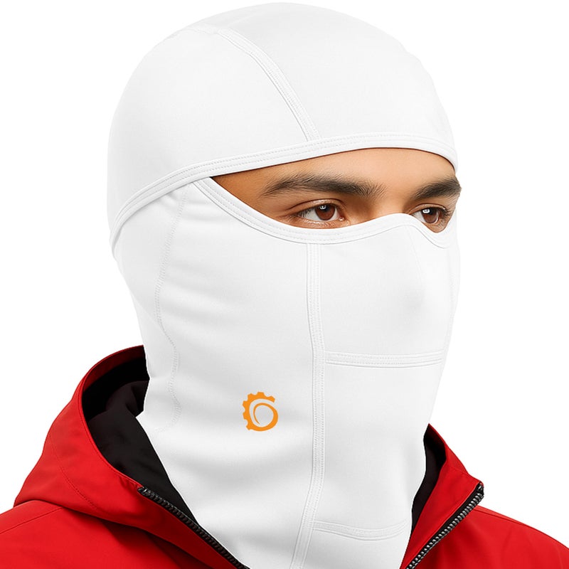 GearTOP Balaclava Ski Mask White - Super Roubaix Moisture-Wicking Winter Mask for Men and Women for Skiing, Snowboard, Motorcycle, Face Mask for Cold Weather Baklava Masks, PasamontaÃ±as para el Frio - Image 1